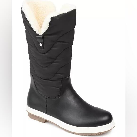 JOURNEE COLLECTION Women's Pippah Cold Weather Boots Black Sz 9 - Picture 1 of 7